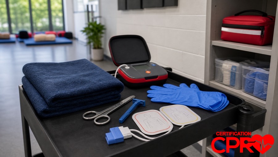 AED training supplies for special situations in CPR classes in Lakeland.
