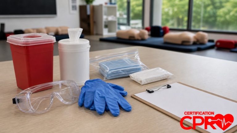 Bloodborne pathogens training supplies for CPR certification classes in Lakeland.