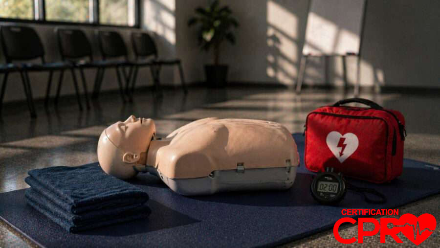 CPR training mannequin for certification in Lakeland.
